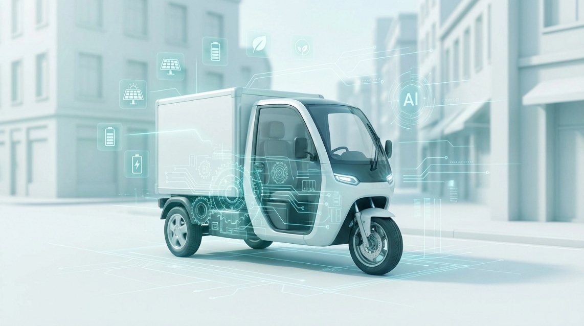 3W EV delivery vehicle
